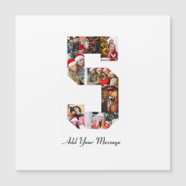 Zwart-wit nummer 5 fotocollage