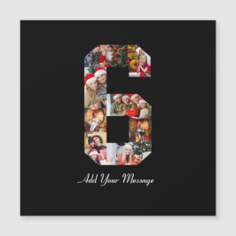 Zwart-wit nummer 6 fotocollage