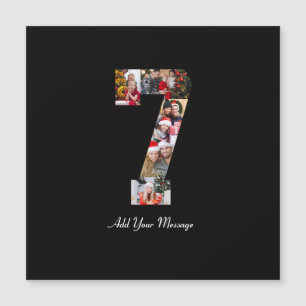 Zwart-wit nummer 7 fotocollage