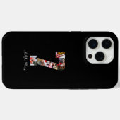 Zwart-wit nummer 7 fotocollage Case-Mate iPhone case (Achterkant (horizontaal))