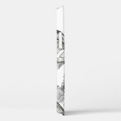 Zwart wit Oerwoud: Tropisch Plant Case-Mate iPhone Case (Achterkant / Rechts)