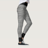 Zwart-wit of aangepaste kleur gestreept leggings (Rechts)