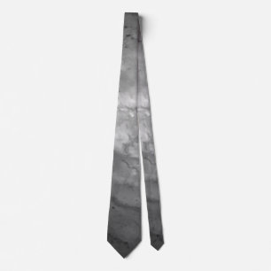 Zwart-wit Ombre Marmer Elegant Modern Chic Stropdas