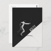 Zwart-wit omheining briefkaart (Voorkant / Achterkant)