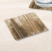 Zwart-wit Onderzetter van het Aspen-bos (Schuin)