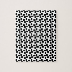 Zwart-wit onmogelijke geometrische puzzel