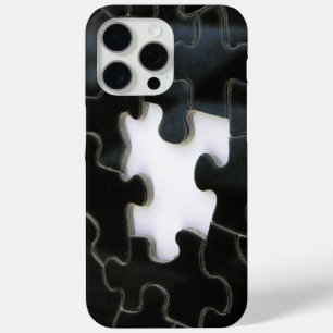 Zwart-wit Ontbrekend stuk puzzelstuk Foto iPhone 15 Pro Max Hoesje