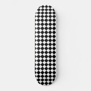 Zwart-wit ontwerp skateboard