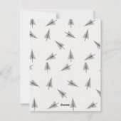 Zwart & Wit Onze eerste Kerst Pas getrouwd Foto Feestdagenkaart (Achterkant)