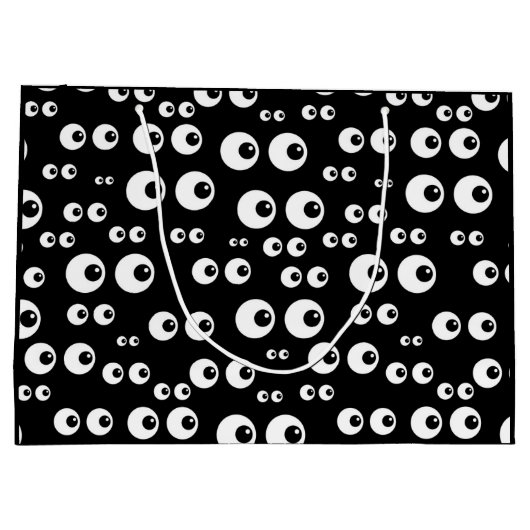 Zwart-wit oogbal LG. Cadeautasje (Achterkant)