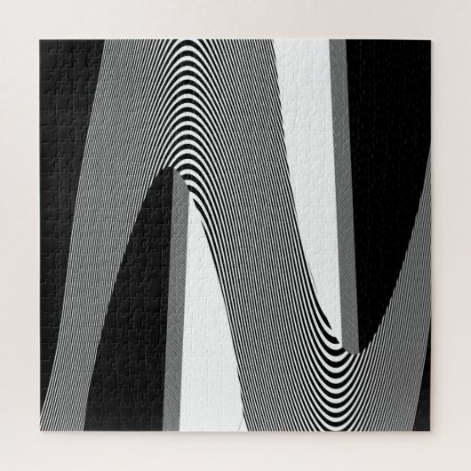 Zwart-wit op art design, puzzel (Verticaal)