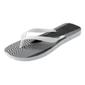 Zwart-wit Op Art-ontwerp, Flip Flops (Schuin)