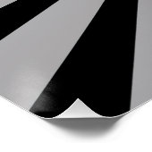 Zwart-wit Op Art Perfect Poster (Hoek)