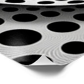 Zwart-wit op-art perfect poster (Hoek)