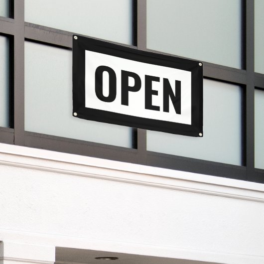 ZWART & WIT OPEN TEKEN  SPANDOEK (Buitenkant Gebouw)