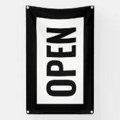 ZWART & WIT OPEN TEKEN  SPANDOEK (Verticaal)