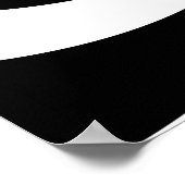 Zwart-wit optisch lichtpatroon poster (Hoek)