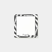 Zwart wit optisch ontwerp voor verlichting post-it® notes (Voorkant)