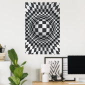Zwart wit, optisch, optisch, lichtsignaal, afdruk/ poster (Thuiskantoor)