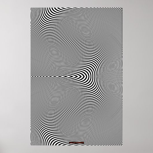 Zwart-wit optisch Poster voor verlichting tegen li (Voorkant)