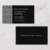 Zwart Wit Optische Illusie Visitekaartje (Voorkant / Achterkant)