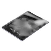 Zwart-wit orchidee Notitieboek (Linkerzijde)