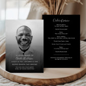 Zwart-wit Orde van de Dienst Foto Memorial Programma