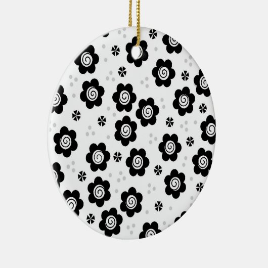 Zwart wit Ornament (Rechts)