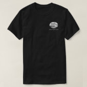Zwart-wit Oval Ranch T-shirt (Design voorkant)