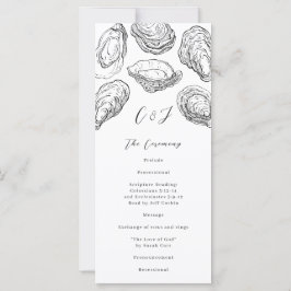 Zwart-wit Oyster Trouwprogramma