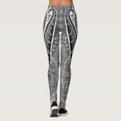 Zwart-wit Paisley Sublime Leggings (Achterkant)