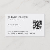 Zwart-wit Paisley Wedding Planner Visitekaartje (Achterkant)