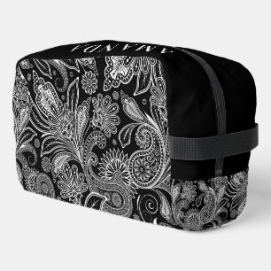 Zwart-wit  paisleypatroon toilettasje