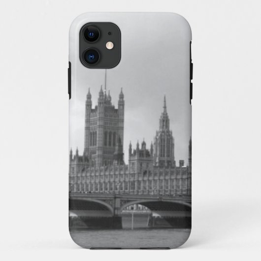 Zwart wit paleis van Westminster Case-Mate iPhone Case (Achterkant)