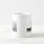 Zwart wit paleis van Westminster Koffiemok (Center)