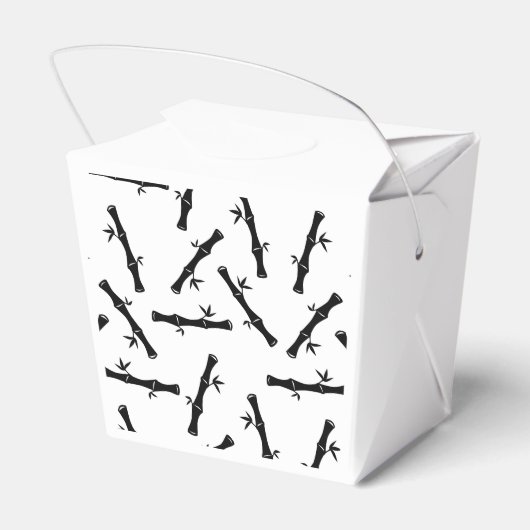 Zwart-wit Panda Cute Animal Face Design Bedankdoosjes (Achterkant)