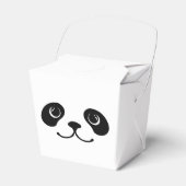Zwart-wit Panda Cute Animal Face Design Bedankdoosjes (Voorkant Zijde)