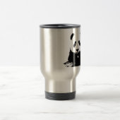 Zwart & Wit Panda Pop Kunst Reizen Mokken (Center)