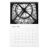 Zwart-wit Parijs Home Decor Kalender (Jan 2026)