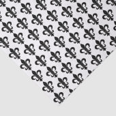 zwart-wit Parijse Franse Fleur de Lis Paris Tissuepapier (Detail)