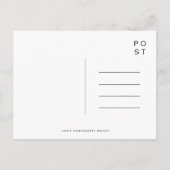 Zwart-wit Paris Bistro Briefkaart (Achterkant)