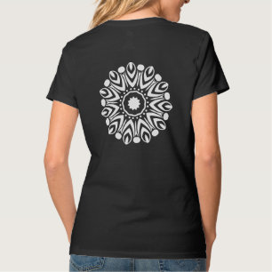 Zwart-wit Patren voor vrouw T-shirt