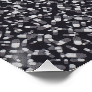 Zwart Wit Patroon Abstracte Moderne Behang Perfect Poster