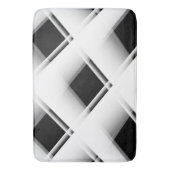 Zwart-wit patroon badmat (Voorkant Verticaal)