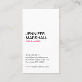 ZWART & WIT PATROON MEISJE VISITEKAARTJE (Achterkant)