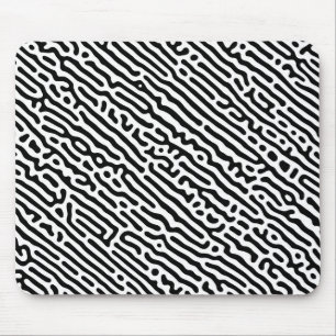 Zwart-wit patroon muismat