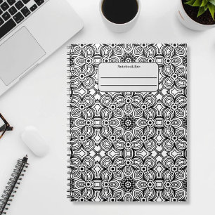 Zwart-wit patroon notitieboek