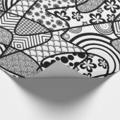 Zwart & Wit Patroon Patchwork 02 Cadeaupapier (Hoek)