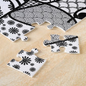 Zwart & Wit Patroon Patchwork 02 Legpuzzel (Zijkant)