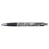Zwart & Wit Patroon Patchwork 02 Pen (Achterkant)